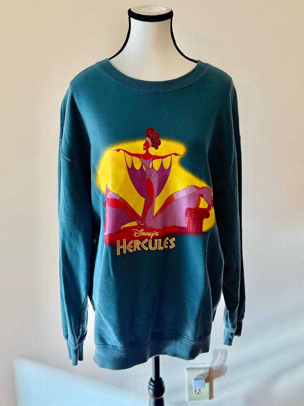 Disney Teal Hercules Muses Crewneck size XL